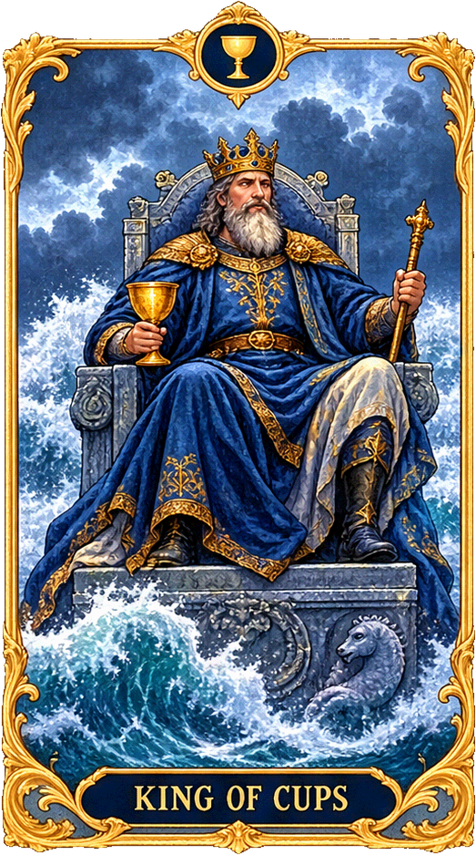 Lá bài Tarot Đức Vua Cốc — King of Cups