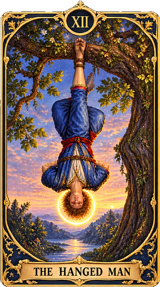 Lá bài Tarot Người Treo Ngược — The Hanged Man