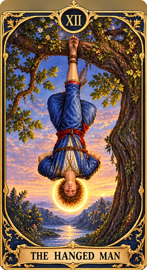 Lá bài tarot Người Treo Ngược — The Hanged Man
