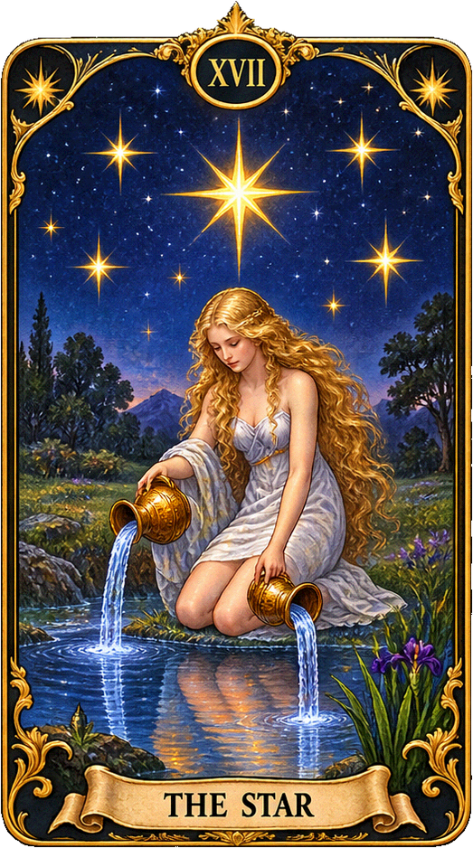 Lá bài Tarot Ngôi Sao — The Star