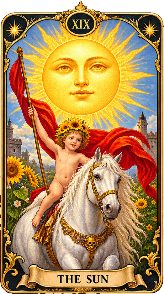 Lá bài Tarot Mặt Trời — The Sun