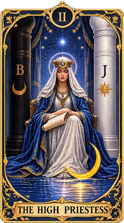 Lá bài Tarot Nữ Tư Tế — The High Priestess