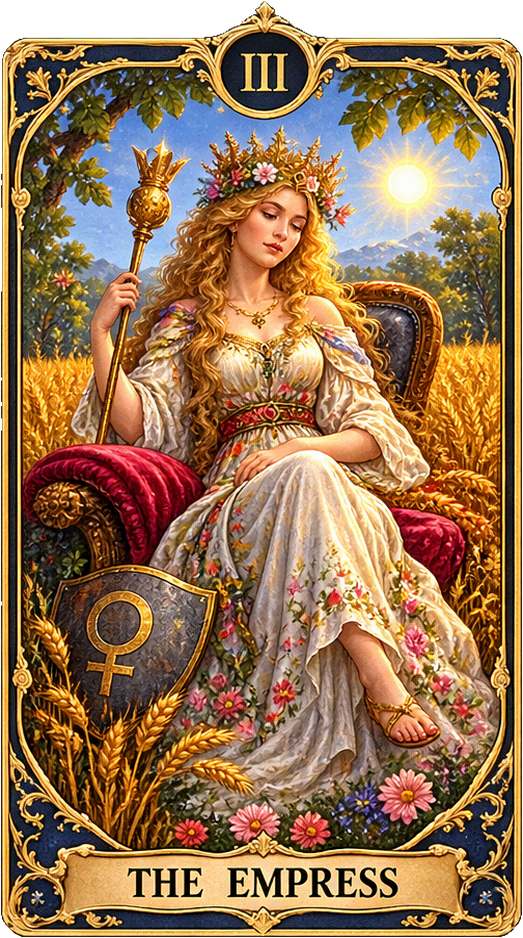 Lá bài Tarot Nữ Hoàng — The Empress
