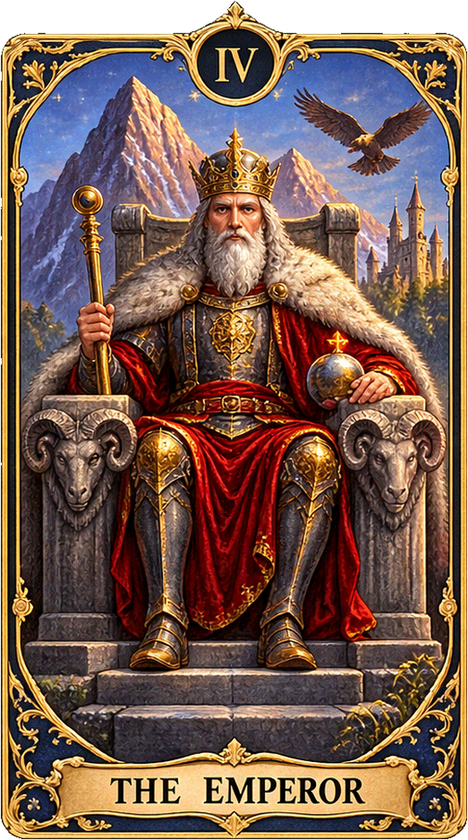 Lá bài Tarot Hoàng Đế — The Emperor