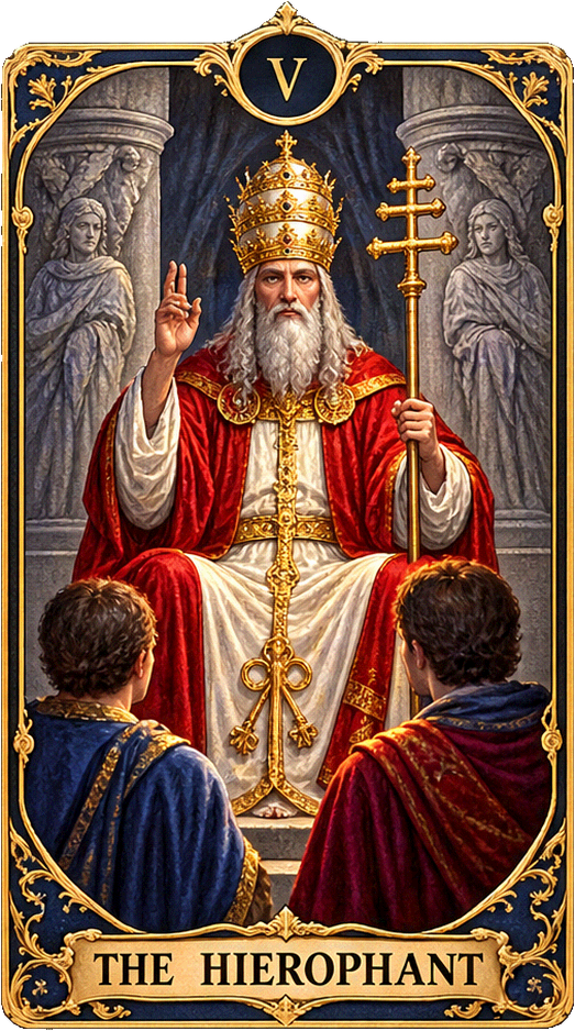Lá bài Tarot Giáo Hoàng — The Hierophant