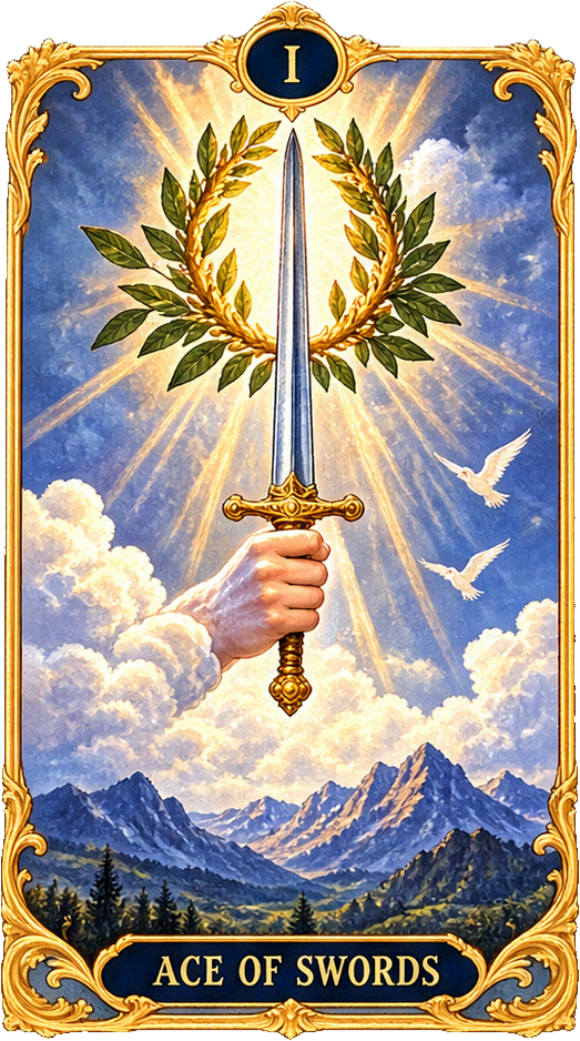 Lá bài Tarot Át Kiếm — Ace of Swords