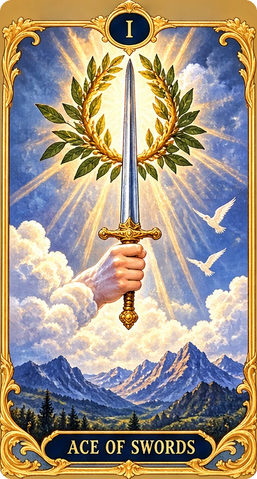 Lá bài tarot Át Kiếm — Ace of Swords