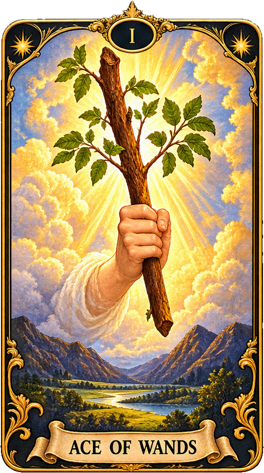 Lá bài Tarot Át Gậy — Ace of Wands