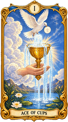 Lá bài Tarot Át Cốc — Ace of Cups