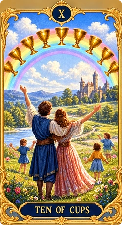 Lá bài tarot Mười Cốc
