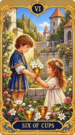 Lá bài tarot Sáu Cốc