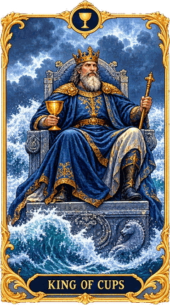 Lá bài Tarot Đức Vua Cốc — King of Cups