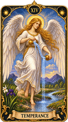 Lá bài Tarot Điều Độ — Temperance