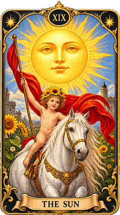 Lá bài Tarot Mặt Trời — The Sun