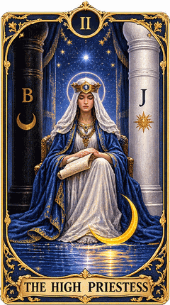 Lá bài Tarot Nữ Tư Tế — The High Priestess