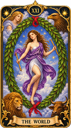 Lá bài Tarot Thế Giới — The World