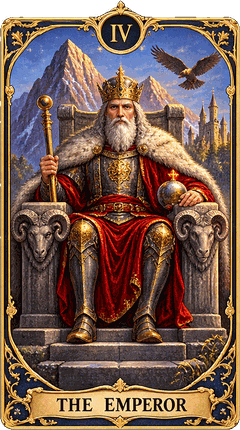 Lá bài Tarot Hoàng Đế — The Emperor