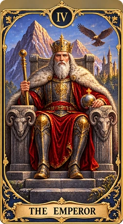 Lá bài tarot Hoàng Đế
