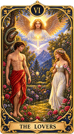Lá bài Tarot Tình Nhân — The Lovers