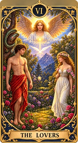 Lá bài tarot Tình Nhân