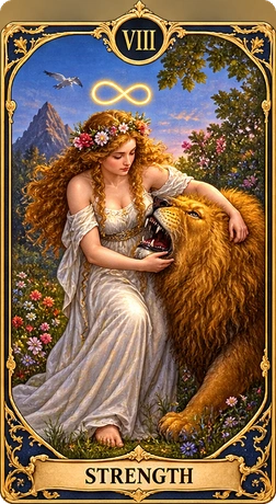 Lá bài tarot Sức Mạnh