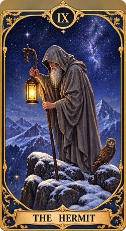 Lá bài tarot Ẩn Sĩ