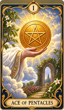 Lá bài tarot Át Tiền