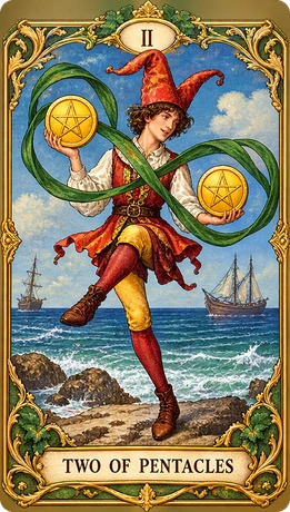 Lá bài tarot Hai Tiền