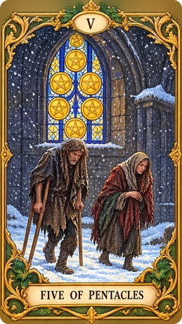 Lá bài tarot Năm Tiền