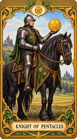 Lá bài tarot Kỵ Sĩ Tiền