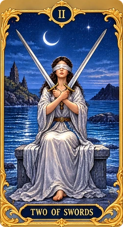 Lá bài tarot Hai Kiếm