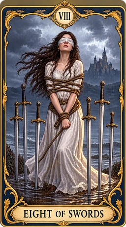 Lá bài tarot Tám Kiếm