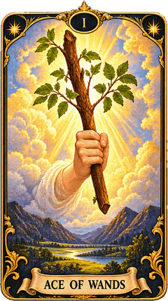 Lá bài Tarot Át Gậy — Ace of Wands