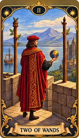 Lá bài tarot Hai Gậy