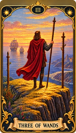 Lá bài tarot Ba Gậy