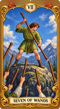Lá bài tarot Bảy Gậy