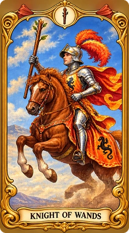 Lá bài tarot Kỵ Sĩ Gậy
