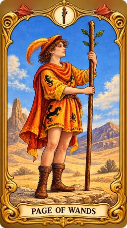 Lá bài tarot Thị Đồng Gậy