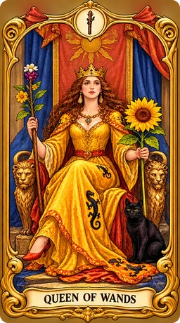 Lá bài tarot Nữ Hoàng Gậy